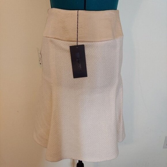 Nwt Douglas Hannant vintage womens $1617 ivory wool skirt size 4 - Picture 1 of 9